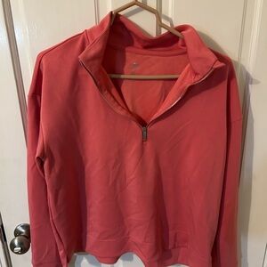 Apana Women's Pink Quarter-Zip Sweatshirt